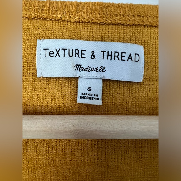 Madewell ochre faux wrap knit tank top - Picture 2 of 4